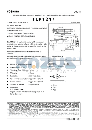 TLP1211 datasheet - COPIER, LASER BEAM PRINTER FACSIMILE, PRINTER