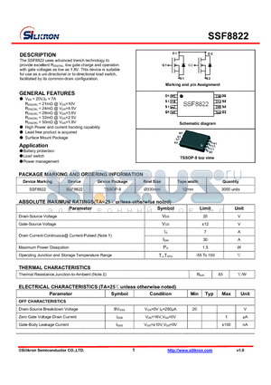 SSF8822 datasheet - Battery protection