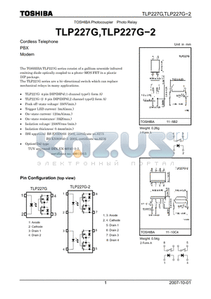 TLP227G datasheet - Photo Relay