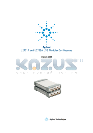 U2701A datasheet - U2701A and U2702A USB Modular Oscilloscope