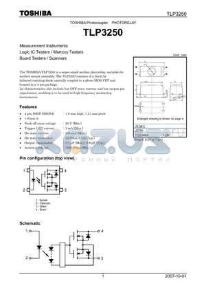 TLP3250 datasheet - Logic IC Testers / Memory Testers