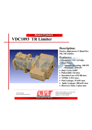 VDC1093 datasheet - TR Limiter