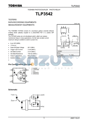 TLP3542_07 datasheet - TESTERS DATA RECORDING EQUIPMENTS