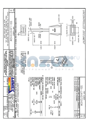 SSI-LXH072HGW datasheet - 2.3mm x 7mm RECTANGULAR PANEL INDICATOR LED