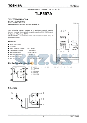 TLP597A datasheet - MEASUREMENT INSTRUMENTATION