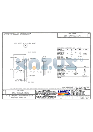 SSL-LX5093XSIC datasheet - SSL-LX5093XSIC