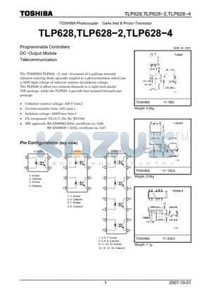 TLP628-2 datasheet - Programmable Controllers