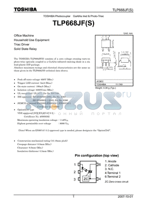 TLP668JF datasheet - Household Use Equipment