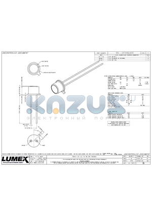 SSL-LXTO46UV2C_11 datasheet - 405nm UV LED, TO-46 CAN PACKAGE