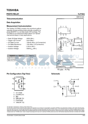 TLP795G datasheet - PHOTO RELAY