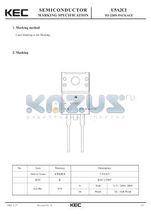 U5A2CI datasheet - TO-220IS PACKAGE