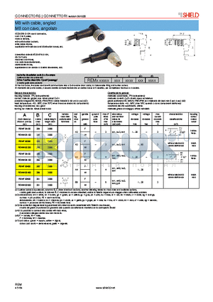 REMF00300 datasheet - M8 with cable, angled