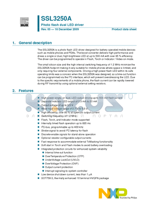 SSL3250A_0912 datasheet - Photo flash dual LED driver