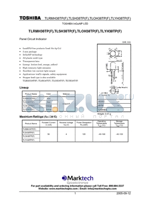 TLRMH38TP datasheet - TOSHIBA InGaAP LED