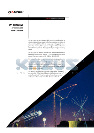 RF-1930CHD datasheet - HF SHIPBOARD WHIP ANTENNA