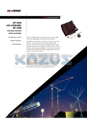 RF-1936 datasheet - PORTABLE CROSSED DIPOLE ANTENNA