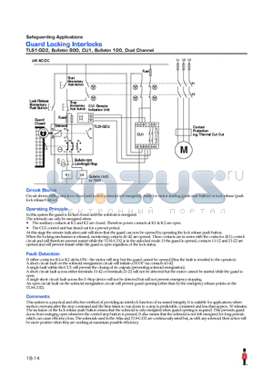 TLS1-GD2 datasheet - Guard Locking Interlocks