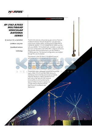 RF-3183-AT005 datasheet - MULTIBAND VEHICULAR ANTENNA SERIES