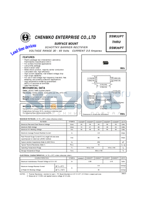 SSM35PT datasheet - SCHOTTKY BARRIER RECTIFIER