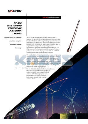 RF-390-AT001 datasheet - MULTIBAND VEHICULAR ANTENNA SERIES