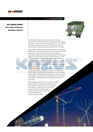 RF-5382H-CU001 datasheet - FAST TUNE AUTOMATIC ANTENNA COUPLER