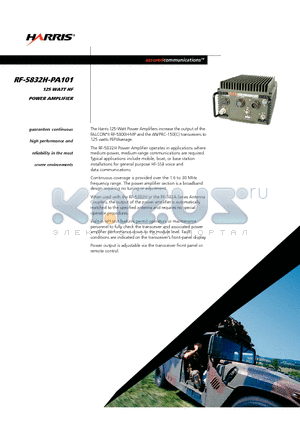 RF-5832H-PA101 datasheet - 125 WATT HF POWER AMPLIFIER