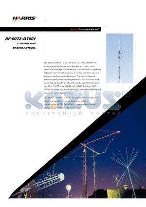 RF-9072-AT001 datasheet - LOW-BAND VHF DISCONE ANTENNA