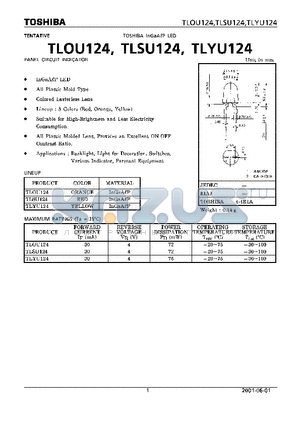 TLSU124 datasheet - TOSHIBA INGAALP LED