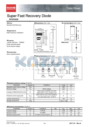 RF05VA2S_11 datasheet - Super Fast Recovery Diode