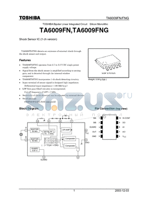 TA6009FN_03 datasheet - Shock Sensor IC (1 ch version)