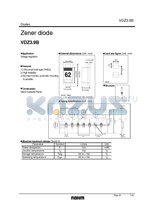 VDZ13B datasheet - Zener diode