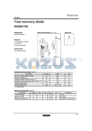 RF2001T4S datasheet - Fast recovery diode