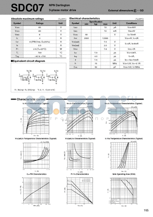 SDC07 datasheet - NPN Darlington 3-phase motor drive