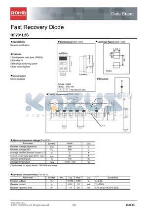 RF201L2S_11 datasheet - Fast Recovery Diode