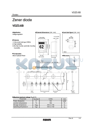 VDZ20B datasheet - Zener diode