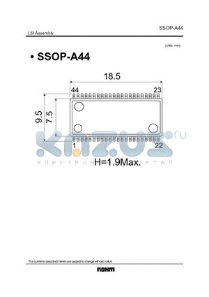 SSOP-A44 datasheet - LSI Assembly