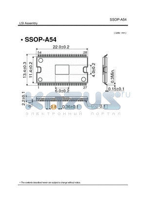 SSOP-A54 datasheet - SSOP-A54