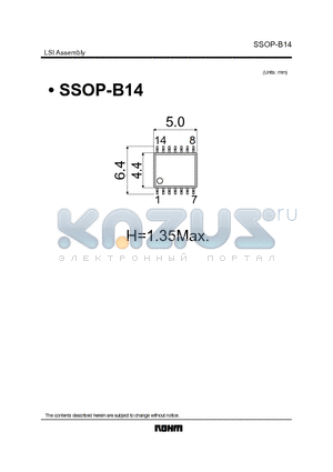 SSOP-B14 datasheet - LSI Assembly