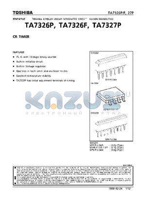 TA7326F datasheet - CR TIMER