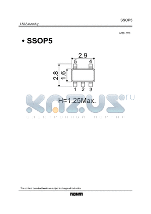 SSOP5 datasheet - SSOP5
