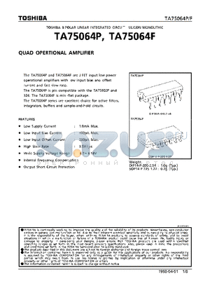 TA750649 datasheet - QUAD OPERTIONAL AMPLIFIER