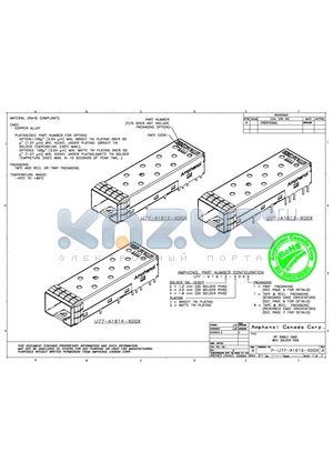 U77-A1614-100T datasheet - IPF SINGLE CAGE WITH SOLDER PINS