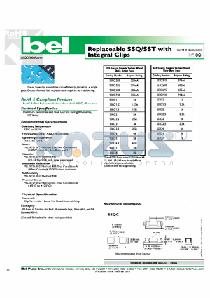 SSQC1 datasheet - Replaceable SSQ/SST with Integral Clips