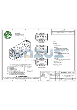 U86-D1627-10121 datasheet - 2X1 SFP ULTRA-PORT COMBO WITH LIGHT PIPE (SPRING FINGER GASKET)