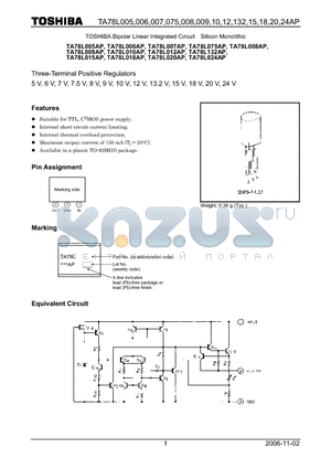 TA78L006AP datasheet - Three-Terminal Positive Regulators