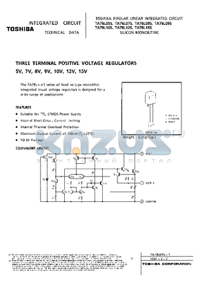 TA78L07S datasheet - THREE TERMINAL POSITIVE VOLTAGE REGULATORS