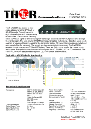 SDI-TX datasheet - Typical L-xASI/SDI-Rx/Tx Application