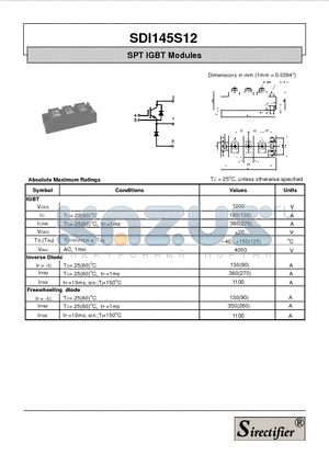 SDI145S12 datasheet - SPT IGBT Modules