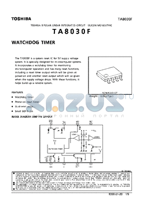 TA8030F datasheet - WATCHDOG TIMER