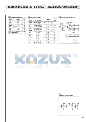 SDK06 datasheet - Surface-mount MOS FET Array